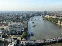 The Thames   The Thames River from atop the London Eye. Big Ben and the Houses of Parliament are to the right.