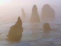 The Apostles   The leftmost stack seen here collapsed on 3 July, 2005.