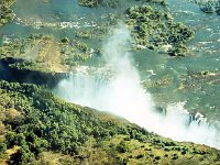 Panorama   You can picnic on Livingstone's Island, swim in its Devil's Pool and hang  over the edge to photograph the 103m drop. (Check Google for videos.)